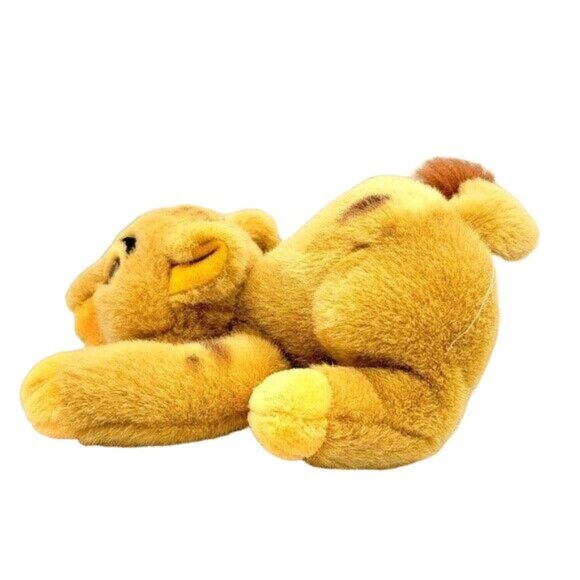 Disney Store Simba Plush Brown 9" Pouncing Crouching Baby Cub The Lion King - Picture 3 of 9
